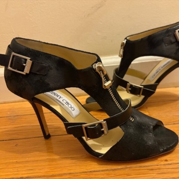 Jimmy Choo Stiletto Gladiator Sandals, Sz 39.5 - Picture 1 of 16